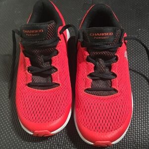 Under Armour Kids Red Charged Sneakers